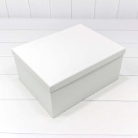 Коробки Прямоугольные Набор 1/10 34*26*15,3 Белый 1/6 Арт: 721604/417