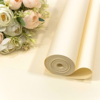 Плёнка 0,59*34м 900г "Корейская" 65мкм Кремовый 1/6 1/12 Арт: 90038/M