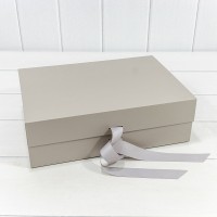 Коробка Прямоугольная 40*29*14 складная на магнитах Серый 1/32 Арт: 721360/1972