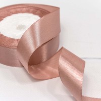 Лента Атласная Сатин 2,5см*25ярд Грязно-розовый 1/5 1/120 Арт: 562-25/135