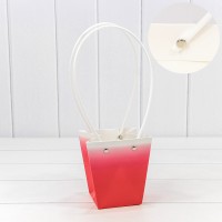 Пакет подарочный "Ваза для цветов" 12,5*12*8 "Градиент" Красный 1/10 1/200 Арт: 000184H/3