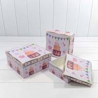 Коробки Квадратные Набор 1/3 25*25*12 Сиреневый 1/16 Арт: 7206010/2 - Коробки Квадратные Набор 1/3 25*25*12 Сиреневый 1/16 Арт: 7206010/2