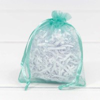 Мешочки из органзы 7*9 Бирюзовый 1/100 1/5000 Арт: 000801-12J