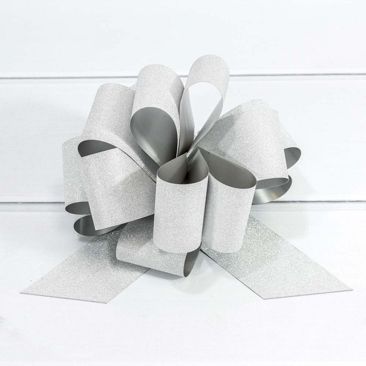 Бант-шар 3 см "Блеск" Серебряный 1/50 1/2000 Арт: 00052330S