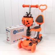 Самокат детский 3-х колёсный со светящимися колесами, сиденьем и ручкой (ассортимент) 1/6 Арт: 000200-100 - Самокат детский 3-х колёсный со светящимися колесами, сиденьем и ручкой (ассортимент) 1/6 Арт: 000200-100