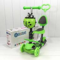 Самокат детский 3-х колёсный со светящимися колесами, сиденьем и ручкой (ассортимент) 1/6 Арт: 000200-100 - Самокат детский 3-х колёсный со светящимися колесами, сиденьем и ручкой (ассортимент) 1/6 Арт: 000200-100