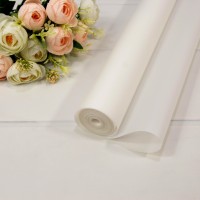 Плёнка 0,59*34м 900г матовая однотонная 55мкм Белый 1/6 1/12 Арт: 90057/16