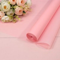 Плёнка 0,59*34м 900г матовая однотонная 55мкм Розовый-182 1/6 1/12 Арт: 90057/182