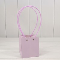 Пакет подарочный "Ваза для цветов" 13*11,5*11,5 230г Бледно-сиреневый 1/10 1/150 Арт: 000170F/2085