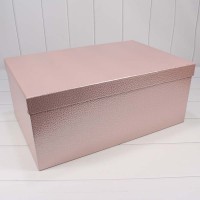 Коробки Прямоугольные Набор 1/5 53*35*22 "Кожа крокодила" Розовый 1/2 Арт: 7215013/0029