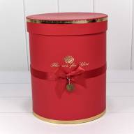 Коробки Цилиндр Набор 1/6 21*25,5 &quot;Flowers for you&quot; Красный 1/8 Арт: 720950/3 - Коробки Цилиндр Набор 1/6 21*25,5 "Flowers for you" Красный 1/8 Арт: 720950/3