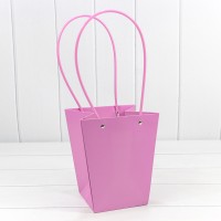 Пакет подарочный "Ваза для цветов" 20*17*12 230г Тёмно-сиреневый 1/10 1/120 Арт: 000170E/2066