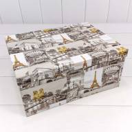 Коробки Прямоугольные Набор 1/10 34*26*15,3 "Виды Парижа" 1/6 Арт: 721604/553 - Коробки Прямоугольные Набор 1/10 34*26*15,3 "Виды Парижа" 1/6 Арт: 721604/553