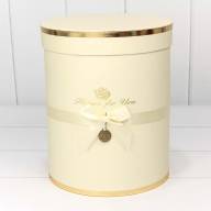 Коробки Цилиндр Набор 1/6 21*25,5 &quot;Flowers for you&quot; Бежевый 1/8 Арт: 720950/7 - Коробки Цилиндр Набор 1/6 21*25,5 "Flowers for you" Бежевый 1/8 Арт: 720950/7