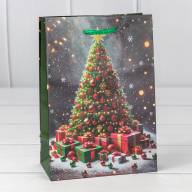 Пакет подарочный &quot;Новый год&quot; (микс 435) 14*20*8 128г 1/20 1/600 Арт: 300435G - Пакет подарочный "Новый год" (микс 435) 14*20*8 128г 1/20 1/600 Арт: 300435G