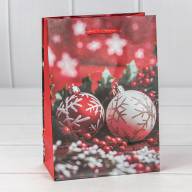 Пакет подарочный &quot;Новый год&quot; (микс 435) 14*20*8 128г 1/20 1/600 Арт: 300435G - Пакет подарочный "Новый год" (микс 435) 14*20*8 128г 1/20 1/600 Арт: 300435G