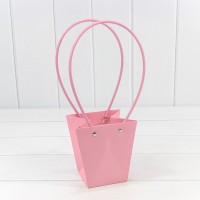 Пакет подарочный "Ваза для цветов" 12,5*12*8 210г​ Тёмно-розовый 1/10 1/200 Арт: 000170H/182