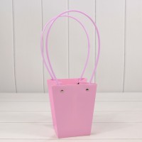 Пакет подарочный "Ваза для цветов" 15,5*13*9,5 230г Сиреневый 1/10 1/150 Арт: 000170G/250