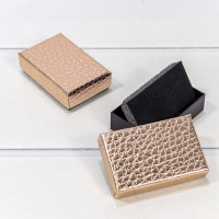 Коробка Прямоугольная 8*5*2,5 "Кожа крокодила" Бронзовый 1/24 1/576 Арт: 62658/1