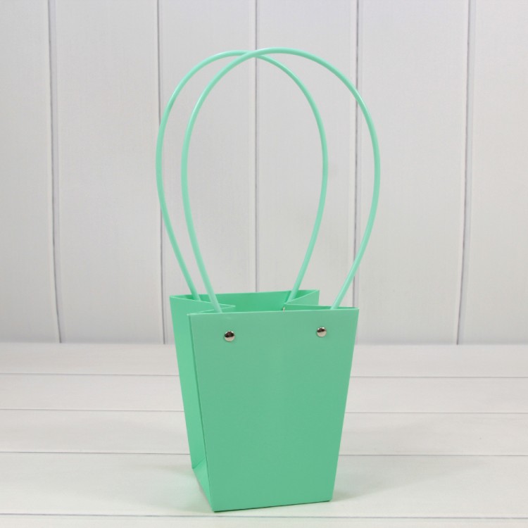 Пакет подарочный "Ваза для цветов" 15,5*13*9,5 230г Тиффани 1/10 1/150 Арт: 000170G/3375