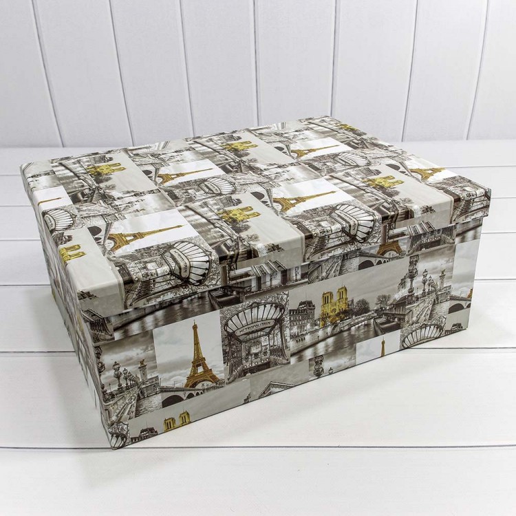 Коробки Прямоугольные Набор 1/15 42,5*33*17,6 "Виды Парижа" 1/2 Арт: 721902/553