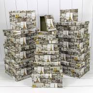 Коробки Прямоугольные Набор 1/15 42,5*33*17,6 "Виды Парижа" 1/2 Арт: 721902/553 - Коробки Прямоугольные Набор 1/15 42,5*33*17,6 "Виды Парижа" 1/2 Арт: 721902/553