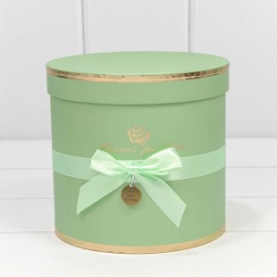 Коробки Цилиндр Набор 1/3 18*17 "Flowers for You" Салатовый 1/12 Арт: 720112/172