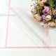 Плёнка в листах 55*55 (20 шт.) матовая с цветной рамкой 50мкм Розовый 1/60 Арт: 1632/1