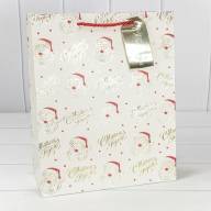 Пакет подарочный &quot;Новый год&quot; (микс 402) 26*32*13 210г 1/20 1/240 Арт: 300402C - Пакет подарочный "Новый год" (микс 402) 26*32*13 210г 1/20 1/240 Арт: 300402C