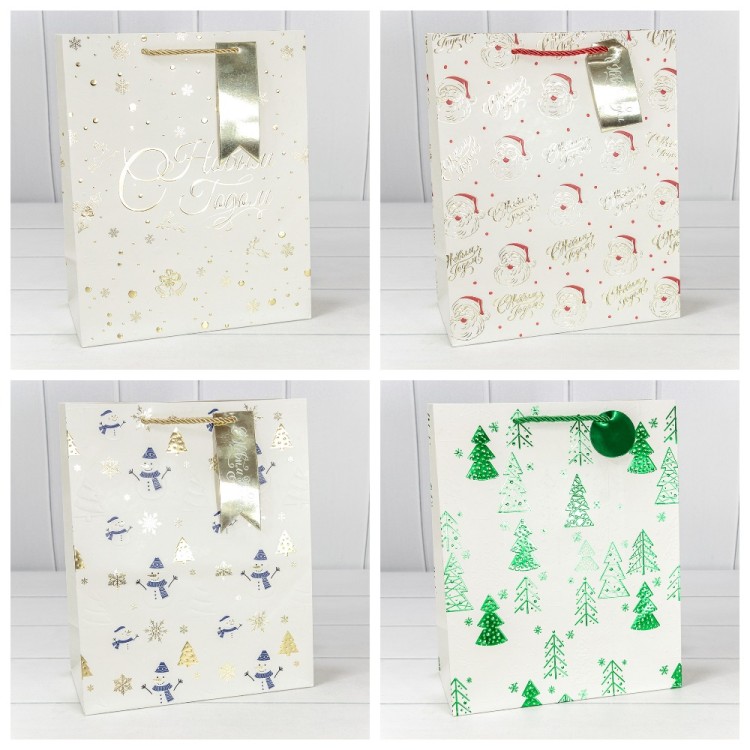 Пакет подарочный "Новый год" (микс 402) 26*32*13 210г 1/20 1/240 Арт: 300402C