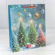 Пакет подарочный &quot;Новый год&quot; (микс 419) 26*32*10 210г 1/20 1/240 Арт: 300419C - Пакет подарочный "Новый год" (микс 419) 26*32*10 210г 1/20 1/240 Арт: 300419C