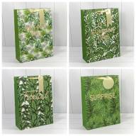 Пакет подарочный &quot;Листья&quot; (микс) 33*45*13 210г 1/20 1/80 Арт: 000131A - Пакет подарочный "Листья" (микс) 33*45*13 210г 1/20 1/80 Арт: 000131A