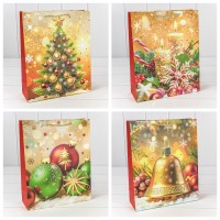 Пакет подарочный "Новый год" (микс 420) 26*32*10 210г 1/20 1/240 Арт: 300420C