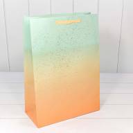 Пакет подарочный &quot;Градиент&quot; с блестящими вкраплениями (микс) 32*45*15 230г 1/20 1/120 Арт: 000196A - Пакет подарочный "Градиент" с блестящими вкраплениями (микс) 32*45*15 230г 1/20 1/120 Арт: 000196A