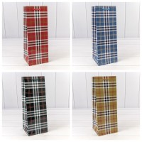 Пакет подарочный "Клетки и полоски" (микс) 13*35*13 157г 1/20 1/240 Арт: 00038M