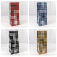 Пакет подарочный &quot;Клетки и полоски&quot; (микс) 13*35*13 157г 1/20 1/240 Арт: 00038M - Пакет подарочный "Клетки и полоски" (микс) 13*35*13 157г 1/20 1/240 Арт: 00038M