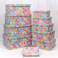 Коробки Прямоугольные Набор 1/10 34*26*15,3 "Воздушные шарики"-1831 1/6 Арт: 721604/1831 - Коробки Прямоугольные Набор 1/10 34*26*15,3 "Воздушные шарики"-1831 1/6 Арт: 721604/1831