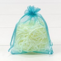 Мешочки из органзы 9*12 Бирюзовый 1/100 1/5000 Арт: 000801-12I