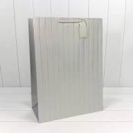 Пакет подарочный с тиснением "Полосы" (микс) 40*50*15 210г 1/20 1/80 Арт: 000490T - Пакет подарочный с тиснением "Полосы" (микс) 40*50*15 210г 1/20 1/80 Арт: 000490T