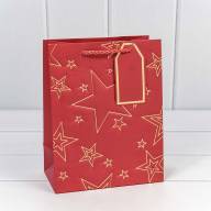 Пакет подарочный с тиснением "Звёзды" (микс) 18*23*10 210г 1/20 1/360 Арт: 300912E - Пакет подарочный с тиснением "Звёзды" (микс) 18*23*10 210г 1/20 1/360 Арт: 300912E