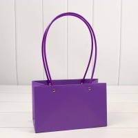 Пакет подарочный "Ваза для цветов" 22*13,5*10,5 230г Фиолетовый 1/10 1/120 Арт: 000170EA/2587