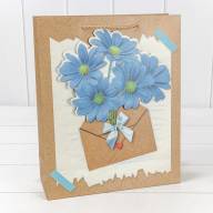 Пакет подарочный с 3D аппликацией "Цветы" (микс 115) 26*32*10 210г 1/20 1/240 Арт: 000115C - Пакет подарочный с 3D аппликацией "Цветы" (микс 115) 26*32*10 210г 1/20 1/240 Арт: 000115C