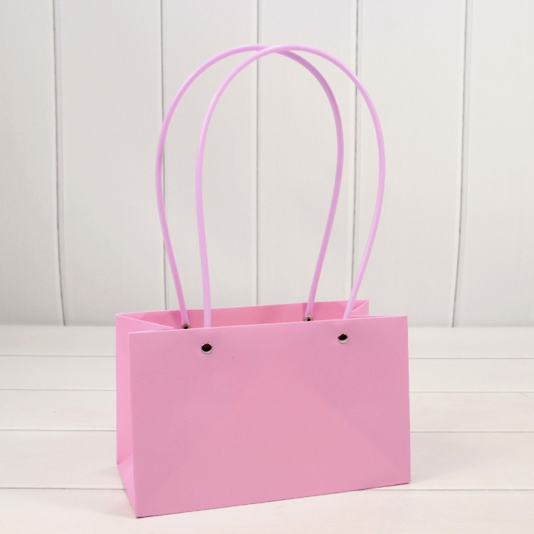 Пакет подарочный "Ваза для цветов" 22*13,5*10,5 230г Сиреневый 1/10 1/120 Арт: 000170EA/250