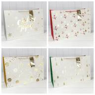 Пакет подарочный &quot;Новый год&quot; (микс 401) 64*42*25 210г 1/20 1/60 Арт: 300401NA - Пакет подарочный "Новый год" (микс 401) 64*42*25 210г 1/20 1/60 Арт: 300401NA