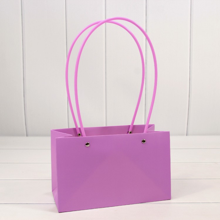 Пакет подарочный "Ваза для цветов" 22*13,5*10,5 230г Тёмно-сиреневый 1/10 1/120 Арт: 000170EA/2066