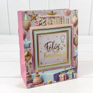 Пакет подарочный с тиснением (микс 114) 18*23*10 210г 1/20 1/360 Арт: 000114E - Пакет подарочный с тиснением (микс 114) 18*23*10 210г 1/20 1/360 Арт: 000114E