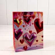 Пакет подарочный с 3D аппликацией "Сердца" (микс 112) 18*23*10 210г 1/20 1/360 Арт: 000112E - Пакет подарочный с 3D аппликацией "Сердца" (микс 112) 18*23*10 210г 1/20 1/360 Арт: 000112E