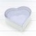 Коробки "Сердце" Набор 1/3 28*25,2*11 с прозрачной крышкой Белый 1/12 Арт: 7209825/1